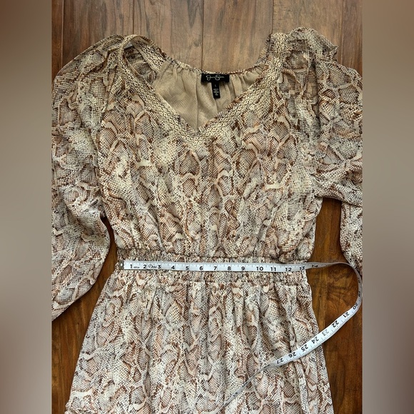 Jessica Simpson Women’s Size Large Faux Snakeskin Dress - Picture 6 of 9